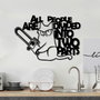 Wallity Two Parts Accesorio Decorativo de Pared de Metal Negro